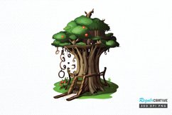 Watercolor Fairy Tree PNG Clipart Product Image 1