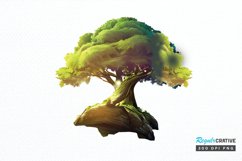 Watercolor Fairy Tree PNG Clipart Product Image 1