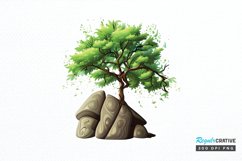 Watercolor Fairy Tree PNG Clipart Product Image 1