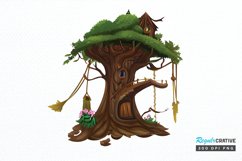 Watercolor Fairy Tree PNG Clipart Product Image 1