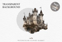 Watercolor Fairytale Castle Fantasy Kingdom Clipart PNG Art  Transparent Print for invitation t-shirt designs sublimation kids printable digital Magic Nursery watercolor Fairytale Castle Fantasy Kingdom png, landscape clipart  jpeg sublimation clip art