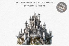 Watercolor Fairytale Castle Fantasy Kingdom Clipart PNG Art  Transparent Print for invitation t-shirt designs sublimation kids printable digital Magic Nursery watercolor Fairytale Castle Fantasy Kingdom png, landscape clipart  jpeg sublimation clip art