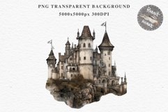 Watercolor Fairytale Castle Fantasy Kingdom Clipart PNG Art  Transparent Print for invitation t-shirt designs sublimation kids printable digital Magic Nursery watercolor Fairytale Castle Fantasy Kingdom png, landscape clipart  jpeg sublimation clip art