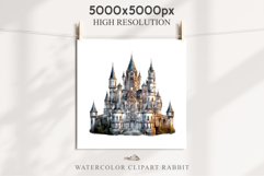 Watercolor Fairytale Castle Fantasy Kingdom Clipart PNG Art  Transparent Print for invitation t-shirt designs sublimation kids printable digital Magic Nursery watercolor Fairytale Castle Fantasy Kingdom png, landscape clipart  jpeg sublimation clip art