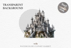 Watercolor Fairytale Castle Fantasy Kingdom Clipart PNG Art  Transparent Print for invitation t-shirt designs sublimation kids printable digital Magic Nursery watercolor Fairytale Castle Fantasy Kingdom png, landscape clipart  jpeg sublimation clip art