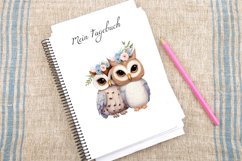 Watercolor Fairytale Owl Clipart Bundle Product Image 4