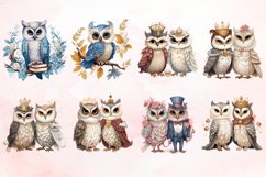 Watercolor Fairytale Owl Clipart Bundle Product Image 2
