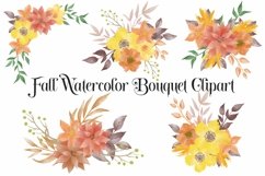 Fall watercolor clipart