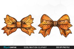 Watercolor Fall Bow Tie Artwork Clipart Product Image 1
