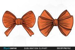 Watercolor Fall Bow Tie Artwork Clipart Product Image 1