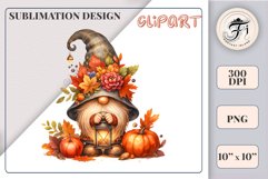 Explore our cozy watercolor clipart featuring a fall gnome and festive pumpkin. Perfect for Thanksgiving crafts, invitations, scrapbooking, and creative autumn projects.