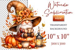 Explore our cozy watercolor clipart featuring a fall gnome and festive pumpkin. Perfect for Thanksgiving crafts, invitations, scrapbooking, and creative autumn projects.