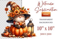 Explore our cozy watercolor clipart featuring a fall gnome and festive pumpkin. Perfect for Thanksgiving crafts, invitations, scrapbooking, and creative autumn projects.