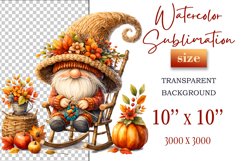Explore our cozy watercolor clipart featuring a fall gnome and festive pumpkin. Perfect for Thanksgiving crafts, invitations, scrapbooking, and creative autumn projects.