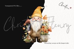 48 Watercolor Fall Gnomes Clipart Product Image 3