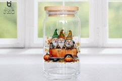 Watercolor Fall Gnomes Car Sublimation PNG Clipart Bundle Product Image 6
