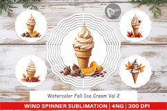 Fall Ice Cream Wind Spinner Product Image 1