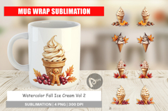Fall Ice Cream Mug Wrap Product Image 1