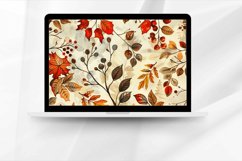 Watercolor Fall Digital Paper Bundle Product Image 2