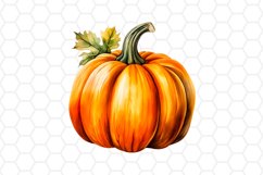 Watercolor Fall Pumpkin Cliparts
