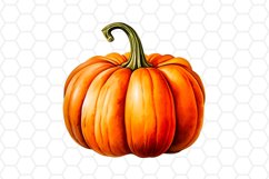 Watercolor Fall Pumpkin Cliparts
