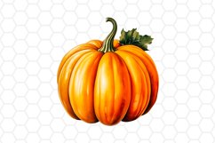 Watercolor Fall Pumpkin Cliparts