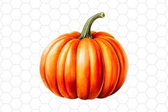 Watercolor Fall Pumpkin Cliparts