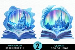 Watercolor Fantasy Books Collection Clipart Product Image 1