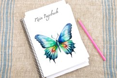 Watercolor Fantasy Butterfly Clipart Bundle Product Image 4