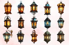 Watercolor Fantasy Lanterns Clipart Bundle Product Image 2