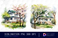 Watercolor Farm Life Clipart Bundle, Sublimation PNG Product Image 3