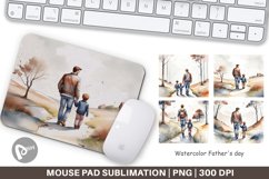 Mouse Pad Father Day Watercolor Product Image 1