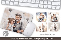 Mouse Pad Father's Day Watercolor Product Image 1