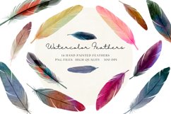 Watercolor Feather Clipart | Feather Png Files