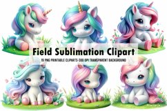 Watercolor Field Sublimation Clipart Product Image 1