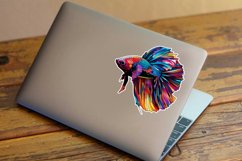 Watercolor Fish Sticker Clipart Bundle Product Image 3