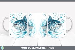 GorgeousWatercolor Mug Wrap design.