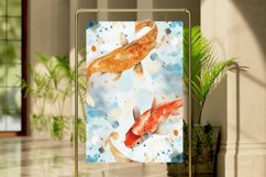 Watercolor Fish Digital Paper Bundle Product Image 4