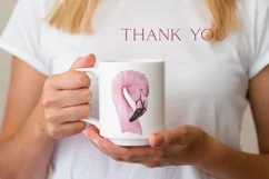 Watercolor flamingo sublimation png t-shirt design Product Image 3
