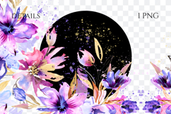 Watercolor Floral Border PNG Product Image 2