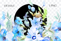 Watercolor Floral Border PNG Product Image 2