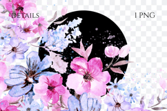 Watercolor Floral Border PNG Product Image 2