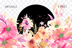 Watercolor Floral Border PNG Product Image 2