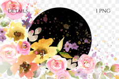 Watercolor Floral Border PNG Product Image 2