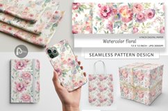 Digital Paper Watercolor floral Product Image 1