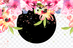 Watercolor Floral Border PNG Product Image 2