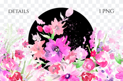 Watercolor Floral Border PNG Product Image 2
