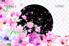 Watercolor Floral Border PNG Product Image 2