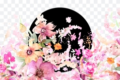Watercolor Floral Border PNG Product Image 2