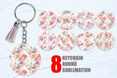 Watercolor floral Keychain | Keyring Product Image 1